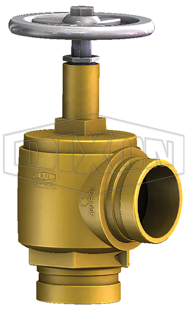Domestic Brass Angle Hose Valve Grooved Inlet